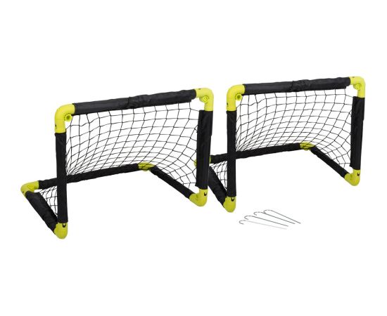 2 FUTBOLA VĀRTU KOMPLEKTS AR TĪKLU 55x44x44CM DUNLOP Futbolam