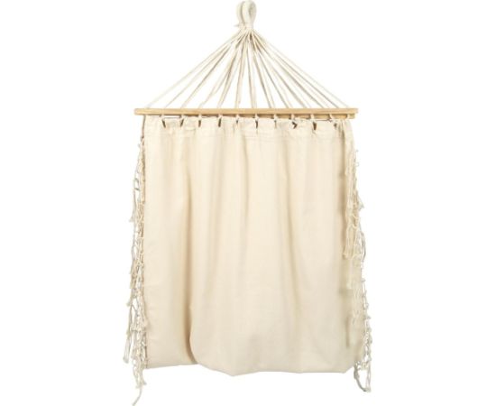 Royokamp Šūpuļtīkls ar bārkstīm 1 personai 200x100cm Miami Natura Ecru Šūpuļtīkli