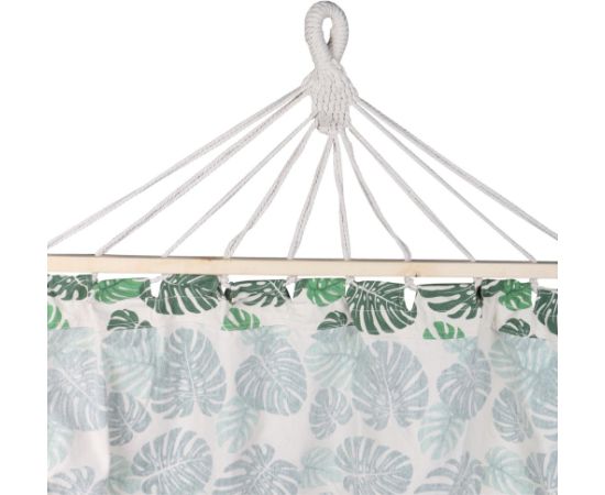 Royokamp Dārza šūpuļtīkls diviem cilvēkiem 200x150cm ar izpletņa stieni un bārkstīm Miami Natura Jungle гамаки