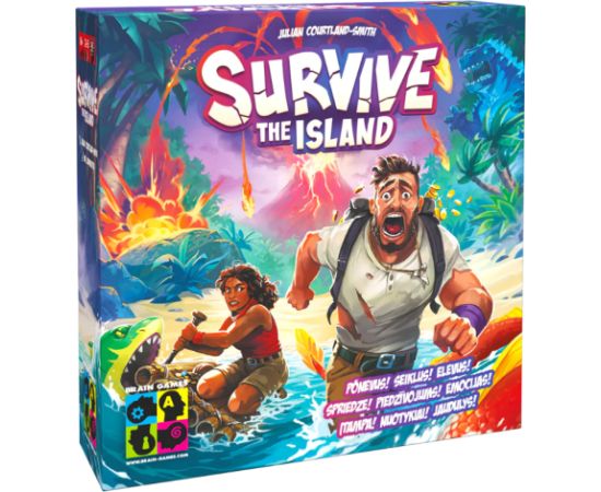 Brain Games Выжить на острове Настольная игра Galda spēles