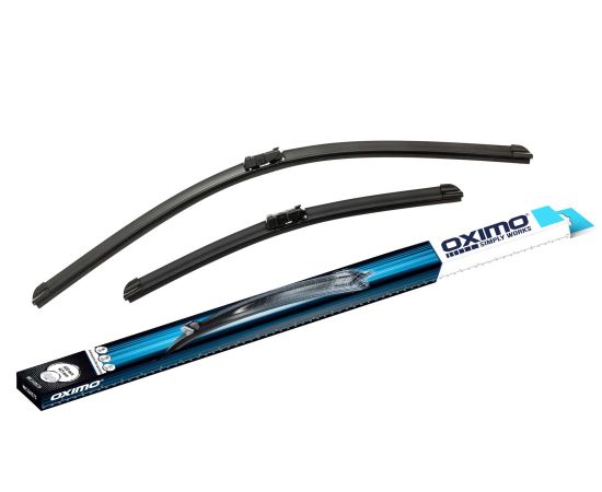 650/425 MM LOGU SLOTIŅU KOMPLEKTS WC350575 OXIMO-Front set Logu tīrītāja slotiņas