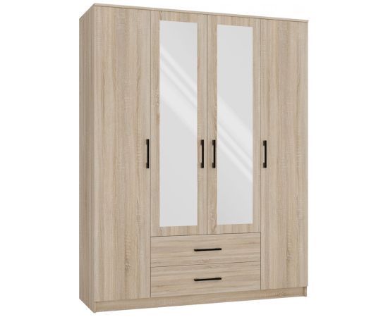 Top E Shop Topeshop ROMANA 160 SON bedroom wardrobe/closet 11 shelves 4 door(s) Oak Шкафы