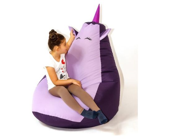 Go Gift Sako bag pouffe Unicorn purple-light purple L 105 x 80 cm Sēžammaisi un pufi