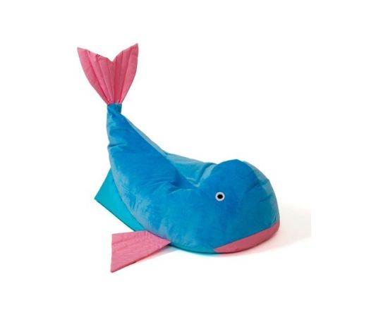 Go Gift Sako bag pouffe Whale blue-pink L 110 x 80 cm Sēžammaisi un pufi