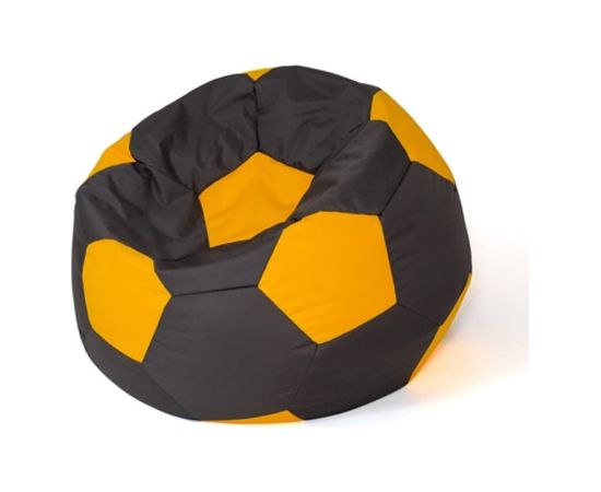 Go Gift Sako bag pouffe Ball black-yellow L 80 cm Sēžammaisi un pufi