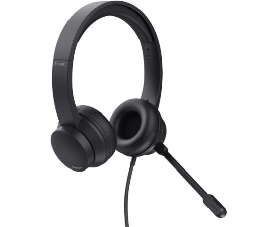 Trust HS-150 Headset Wired Head-band Office/Call center Black Austiņas