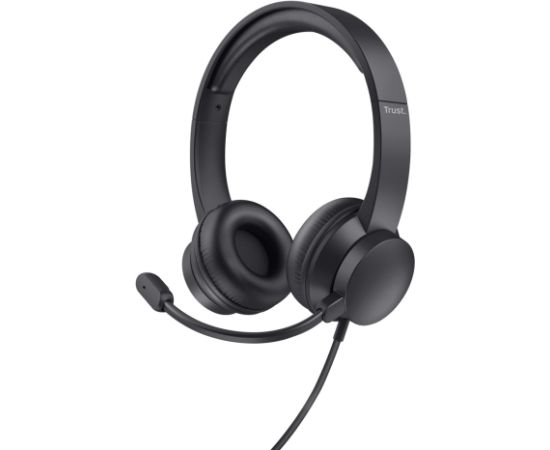 Trust HS-150 Headset Wired Head-band Office/Call center Black Austiņas