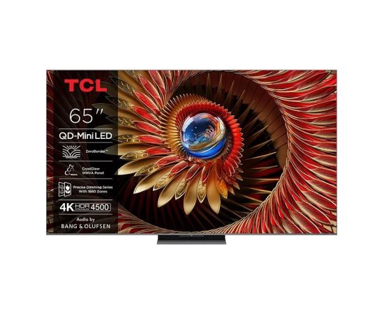 TCL 65C8K TV 165.1 cm (65") 4K Ultra HD Smart TV Wi-Fi 4500 cd/m² Black Телевизоры
