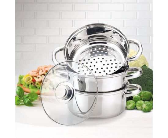 Garnek do gotowania na parze 3L, 20cm MR-2900-20 MAESTRO Pannas