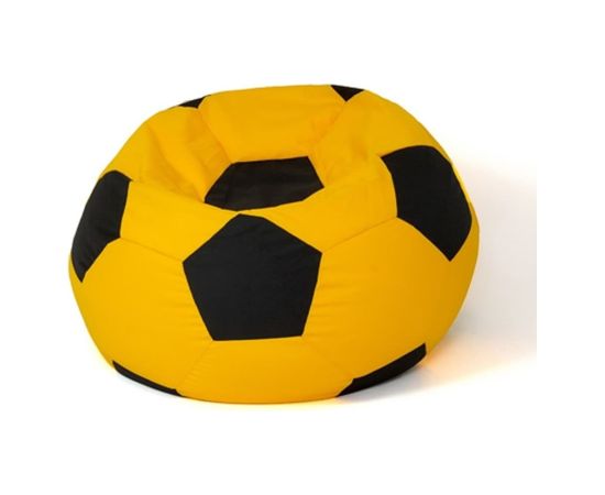 Go Gift Soccer Sako bag pouffe yellow-black XL 120 cm Sēžammaisi un pufi