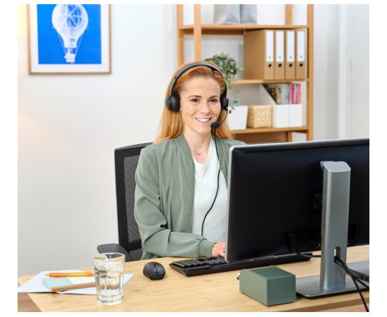 Trust HS-260 Headset Wired Neck-band Office/Call center USB Type-A Black Austiņas