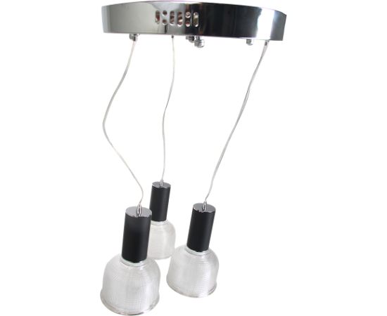 Gr.l.-LEKO ROUND 3x10W 3000K+6000K 1389lm melna Modernās lampas