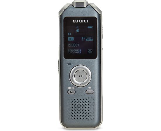 AIWA digitālais balss ierakstītājs, 16 GB, pelēks - DVR-M700 Diktafoni