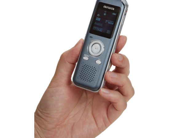AIWA digitālais balss ierakstītājs, 16 GB, pelēks - DVR-M700 Diktafoni