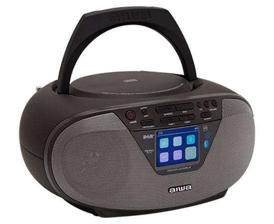AIWA boombox sistēma ar bluetooth un TFT-LCD displeju, melns - BBTU-500DAB/BK Aудио-видео