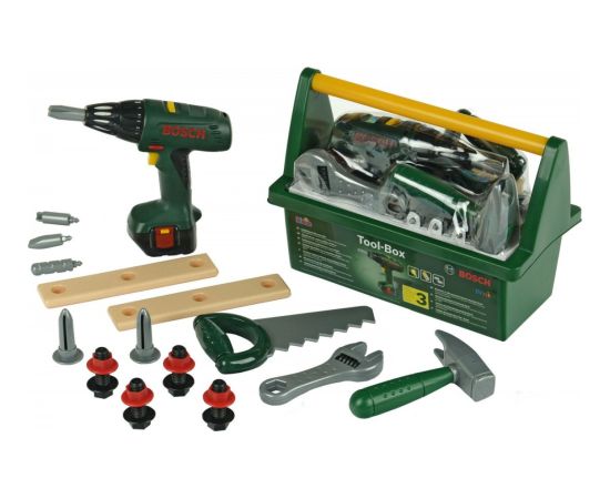 Klein Skrzynka z wkrętarką i narzędziami bosch Interaktīvās rotaļlietas