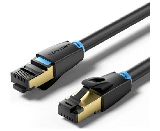 PATCH CABLE CAT.8 SFTP/0.5M BLACK IKABD VENTION Tīkla vadi