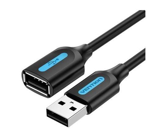 CABLE USB2.0 MALE TO FEMALE/2M BLACK CBIBH VENTION Дата USB-кабели