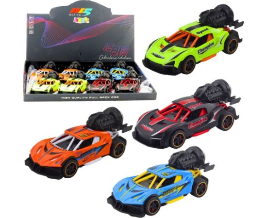 Leantoys Autko Sportowe Z Napędem Światła Dźwięki Efekt Dymny Mix EDUKAMP Jaunumi, Bērnu preces