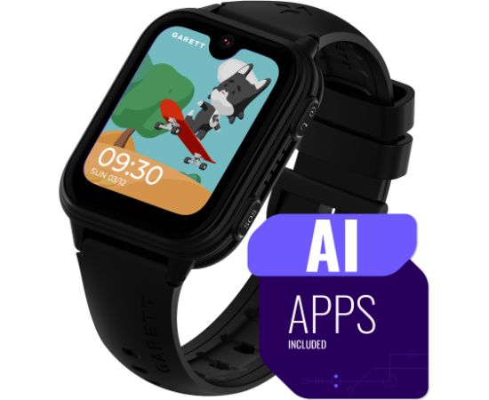Garett Kids Vibe AI 4G Умные часы черные Smart-Watch Умные часы