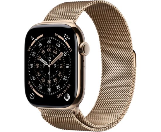 Apple Watch Series 11 GPS + Cellular 42mm Gold Titanium Case with Gold Milanese Loop Крупная бытовая техника