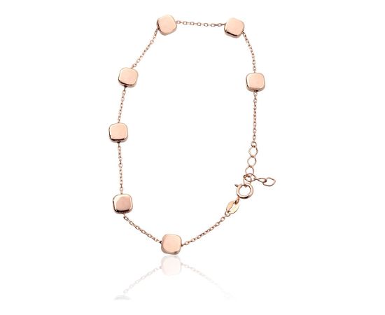 Золотой браслет #1600105(Au-R), Красное Золото 585°, длина: 17 см, 1.64 гр. Zelta aproces