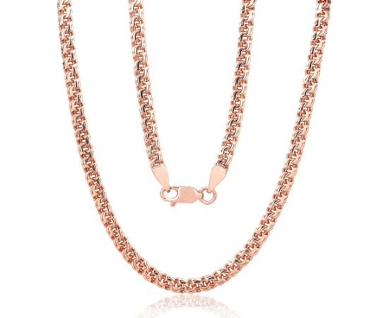 Золотая цепочка Бисмарк 3.6 мм #1400082(Au-R), Красное Золото 585°, длина: 55 см, 15.96 гр. Viriešiem