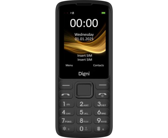 eSTAR Digni 244 4G Phone Dual Sim Black Mobilie telefoni