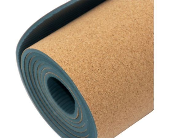 KORĶA JOGAS PAKLĀJS 183x61x0.4CM ENERO FIT Vingrošanas paklājiņi