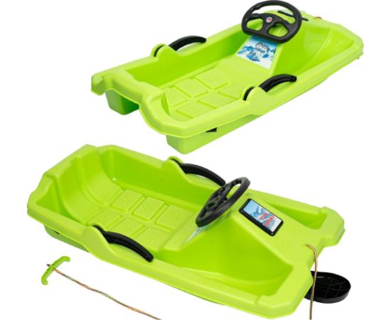 Enero PLASTMASAS RAGAVAS AR BREMZI UN STŪRI ADAŚ 84x43x25CM ZAĻAS Ragavas 