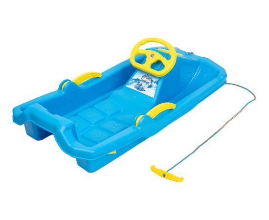 Enero PLASTMASAS RAGAVAS AR BREMZI UN STŪRI ADAŚ 84x43x25CM ZILAS Ragavas 