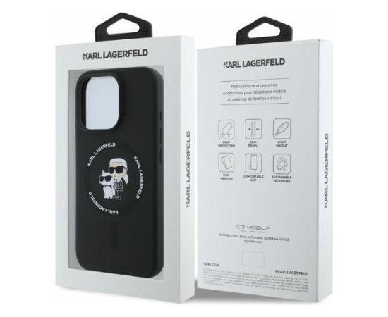 Karl Lagerfeld KLHMP16LSCMKCRHK Aizmugurējais Apvalks priekš Apple iPhone 16 Pro Neoriģinālie Maciņi