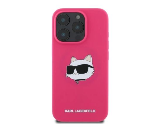 Karl Lagerfeld KLHMP16XSCHPPLF Aizmugurējais Apvalks Priekš Apple iPhone 16 Pro Max Neoriģinālie Maciņi