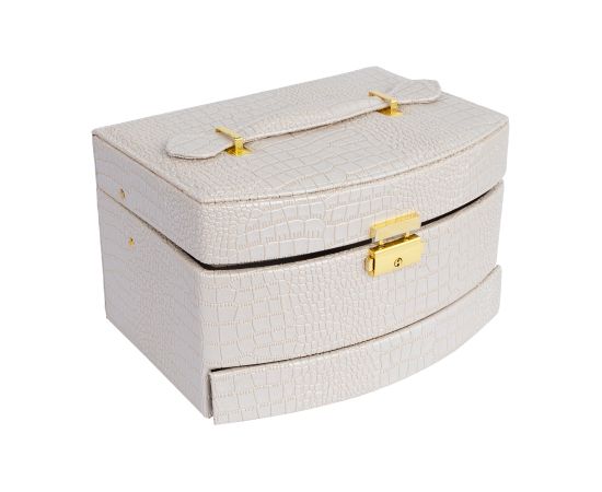 Juvelierizstrādājumu kastīte SEZANE LUX 21,5x15,5x13cm, balta Priekšnama mēbeles
