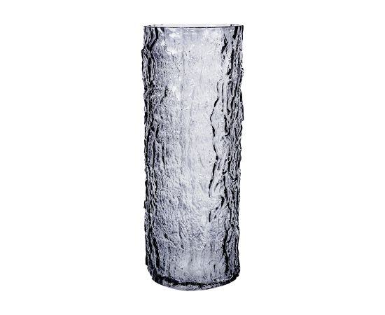 Vase AMY D10xH25cm, grey glass Стаканы и графины