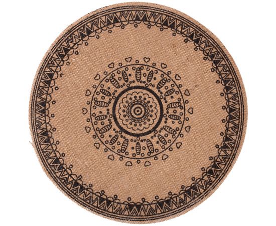 Galda sedziņa SUN D38cm, melna apdruka, mix Mēbeļu piederumi