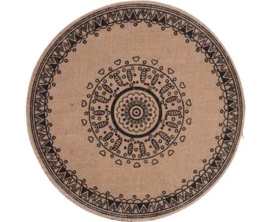 Placemat SOL D41cm, black pattern, mix Принадлежности для мебели