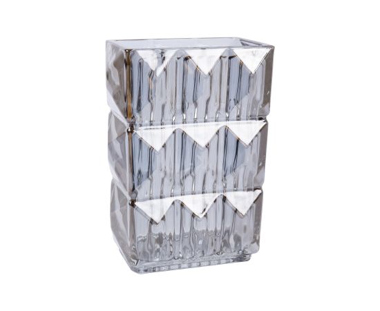 Vase AVRIL 13x8xH19cm, silver Предметы интерьера и дизайна