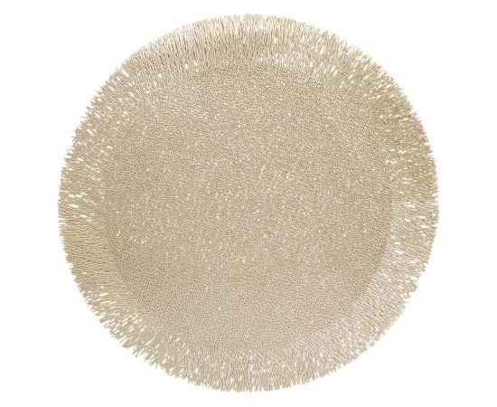 Placemat GLAM D38cm, golden Принадлежности для мебели