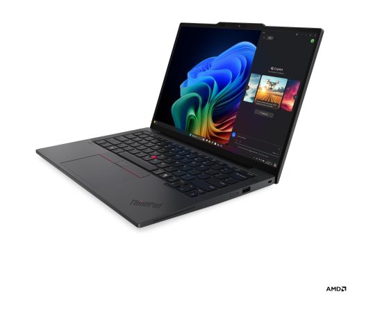 Lenovo ThinkPad X13 G6 AMD Black 13.3 " IPS WUXGA 1920 x 1200 pixels Anti-glare AMD Ryzen AI 5 PRO 340 32 GB Soldered LPDDR5x Solid-state drive capacity 512 GB AMD Radeon 840M Graphics Windows 11 Pro 802.11be Bluetooth version 5.4 LTE Upgradable Keyboard  Portatīvie datori