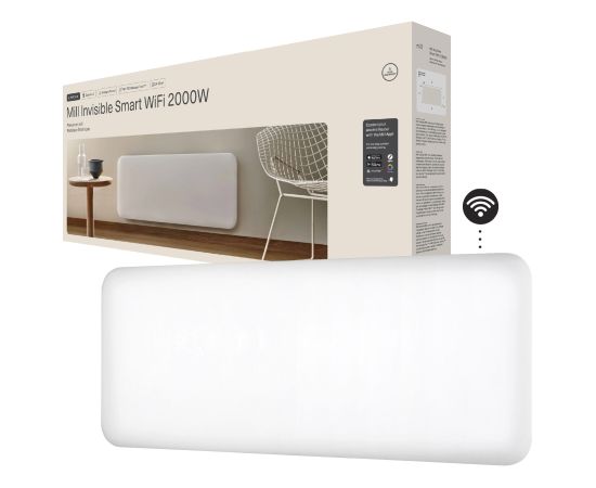 Mill Invisible Smart WiFi Heater PA2000WIFI4 Panel Heater 2000 W Suitable for rooms up to 24-28 m² White IPX4 Jaunumi - Viedierices