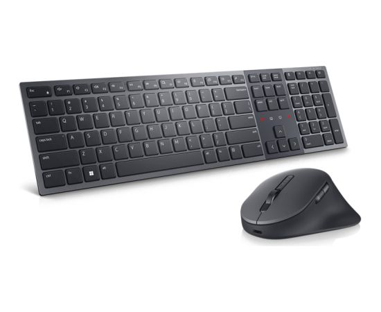 Dell Premier Collaboration Keyboard and Mouse KM900 Keyboard and Mouse Set Wireless LT Graphite USB-A Wireless connection Клавиатуры
