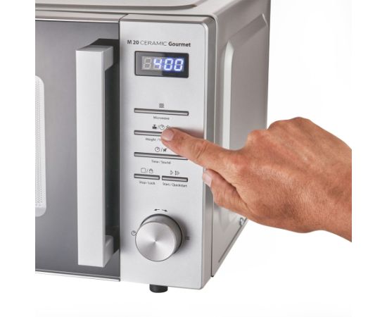 Caso Ceramic Gourmet Microwave Oven M 20 Free standing 700 W Silver Микроволновые печи