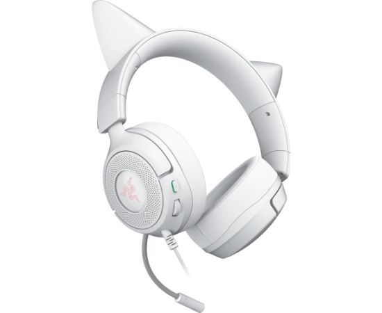 Razer Gaming Headset Kraken Kitty V3 X Wired Over-Ear Microphone White Austiņas