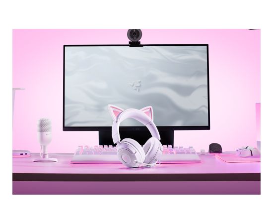 Razer Gaming Headset Kraken Kitty V3 X Wired Over-Ear Microphone White Austiņas