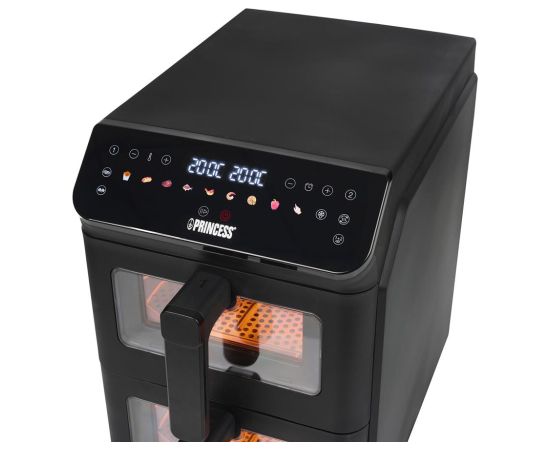 Princess Double Stack Airfryer 182490 Power 3000 W Capacity 11.2 L Black Karstā Gaisa Katli (AirFryer)