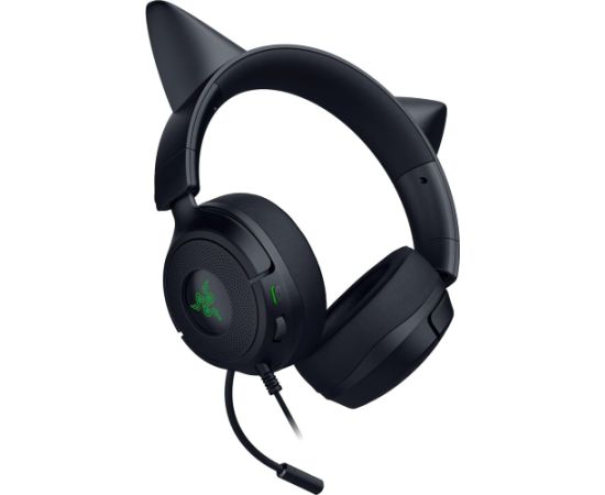 Razer Gaming Headset Kraken Kitty V3 X Wired Over-Ear Microphone Black Austiņas