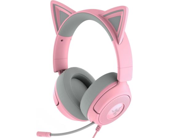 Razer Gaming Headset Kraken Kitty V3 X Wired Over-Ear Microphone Quartz Наушники