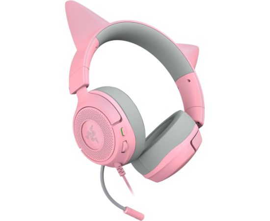 Razer Gaming Headset Kraken Kitty V3 X Wired Over-Ear Microphone Quartz Наушники