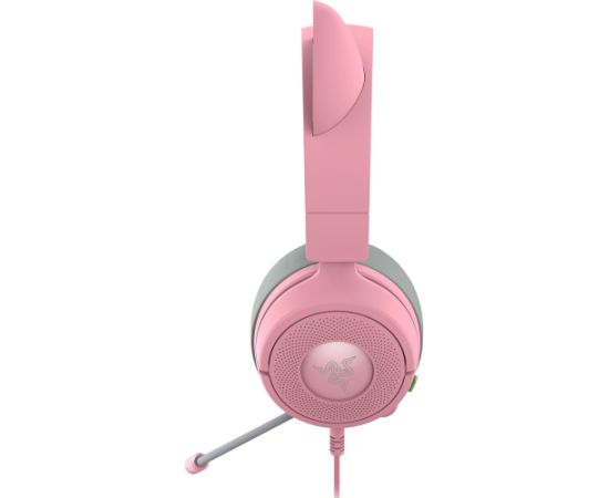 Razer Gaming Headset Kraken Kitty V3 X Wired Over-Ear Microphone Quartz Наушники